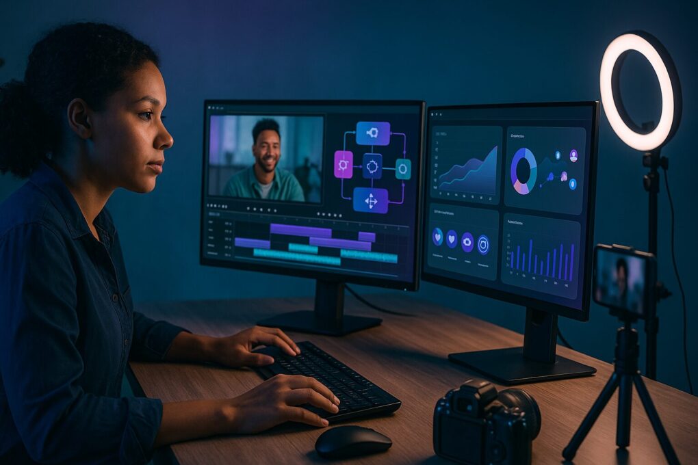 5 passos para criar campanhas de vídeo marketing automatizadas com IA no-code para aumentar o engajamento