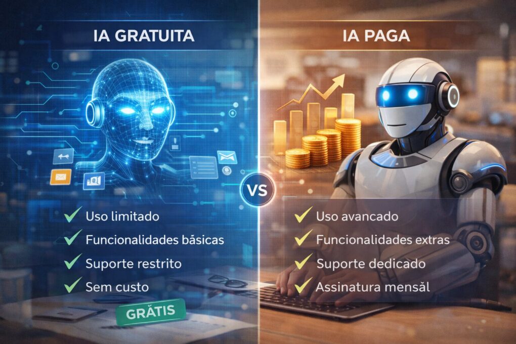 IA gratuita vs paga