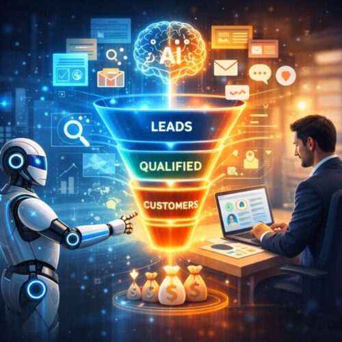 IA no funil de vendas